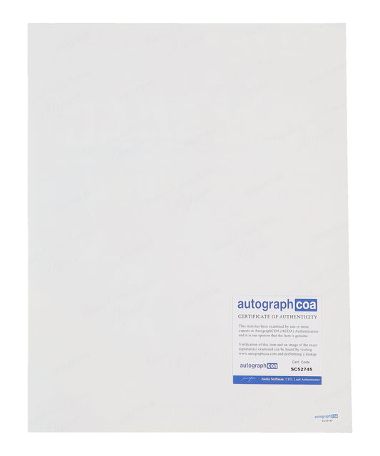 Back to the Future 11x14 photo signed by James Tolkan (Mr. Strickland) Inscribed "Slacker!" Mr. Strickland (ACOA)