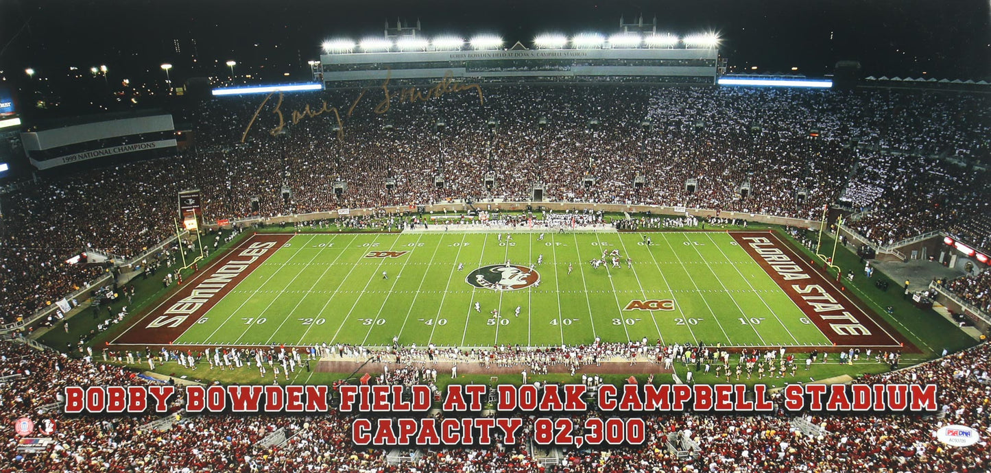 Bobby Bowden Signed Florida State Seminoles FSU 12x25 Stadium Photo (PSA/DNA)