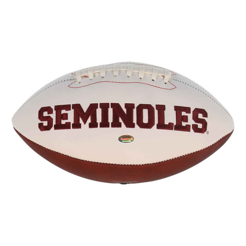 Charlie Ward Signed Florida State Seminoles Logo Football Inscribed "93 Heisman" (Schwartz)