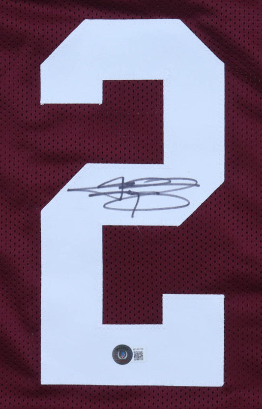 Johnny Manziel signed Texas A&M Aggies Jersey — Beckett authenticated — view 2