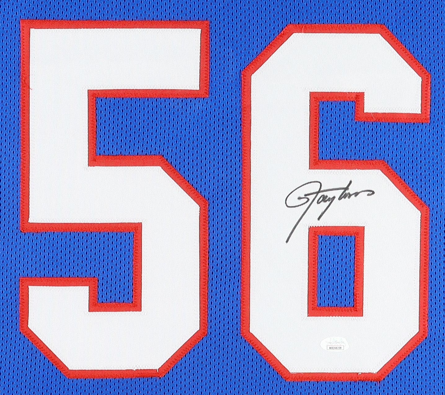 Lawrence Taylor "LT" Signed Custom Framed Jersey Display (JSA Witnessed)