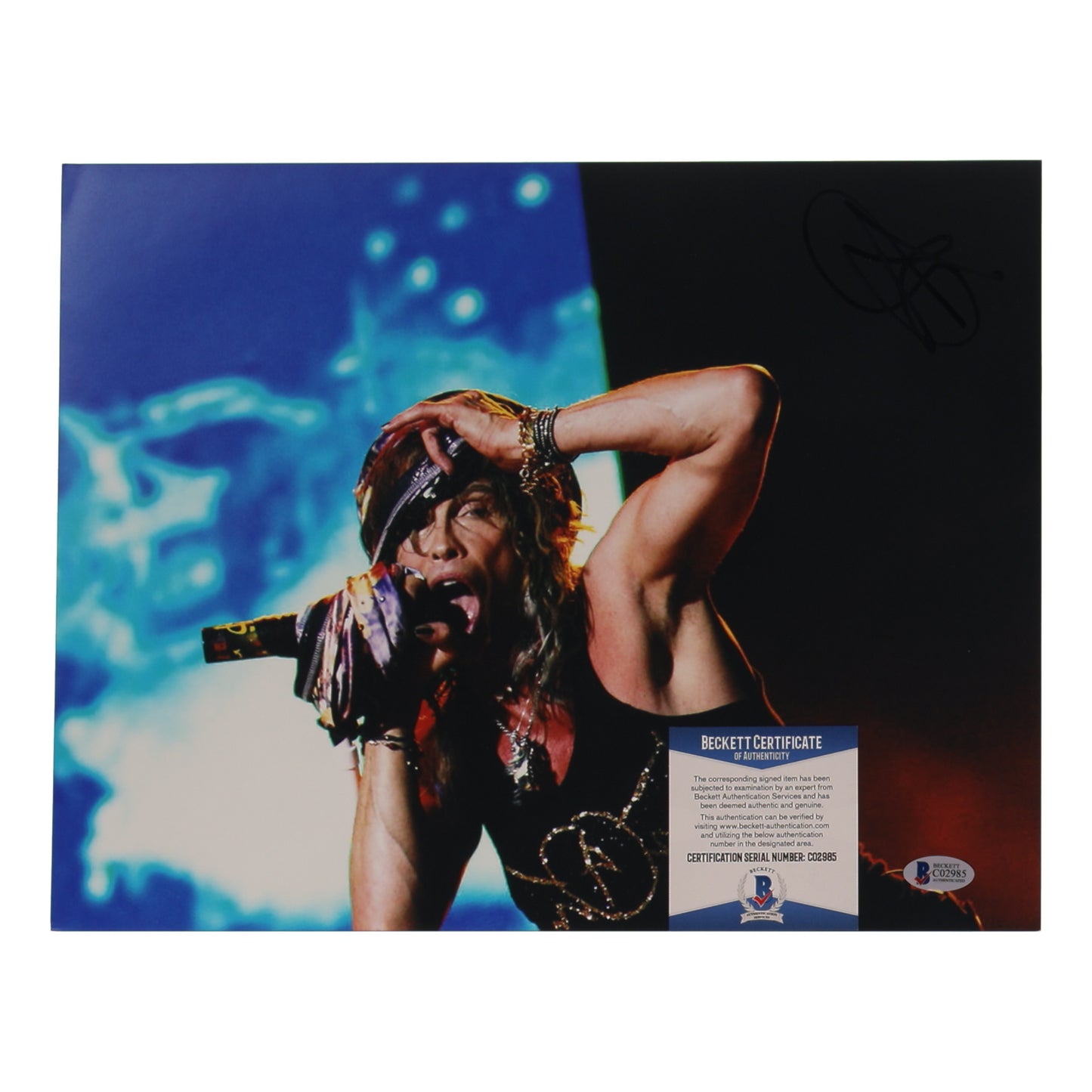Steven Tyler of Aerosmith Signed 11x14 Photo (Beckett)