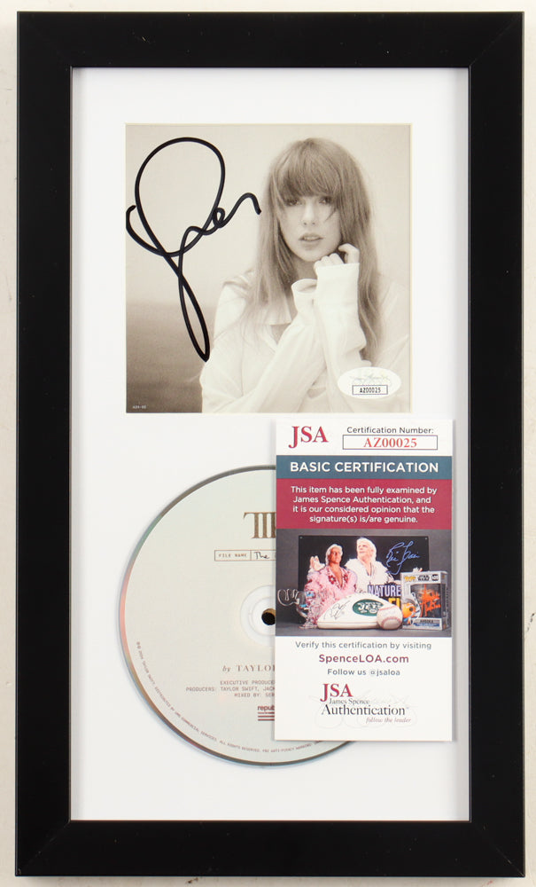Taylor Swift Signed Custom Framed "The Tortured Poets Department" CD Album Insert Display With Disc (JSA)