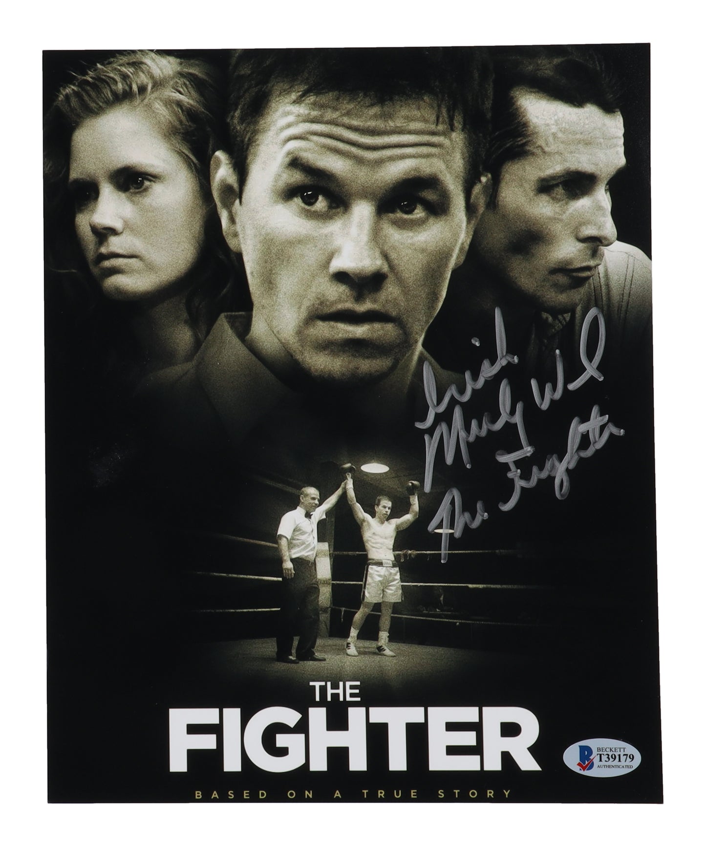 "Irish" Micky Ward signed "The Fighter" Movie Photo — Beckett authenticated