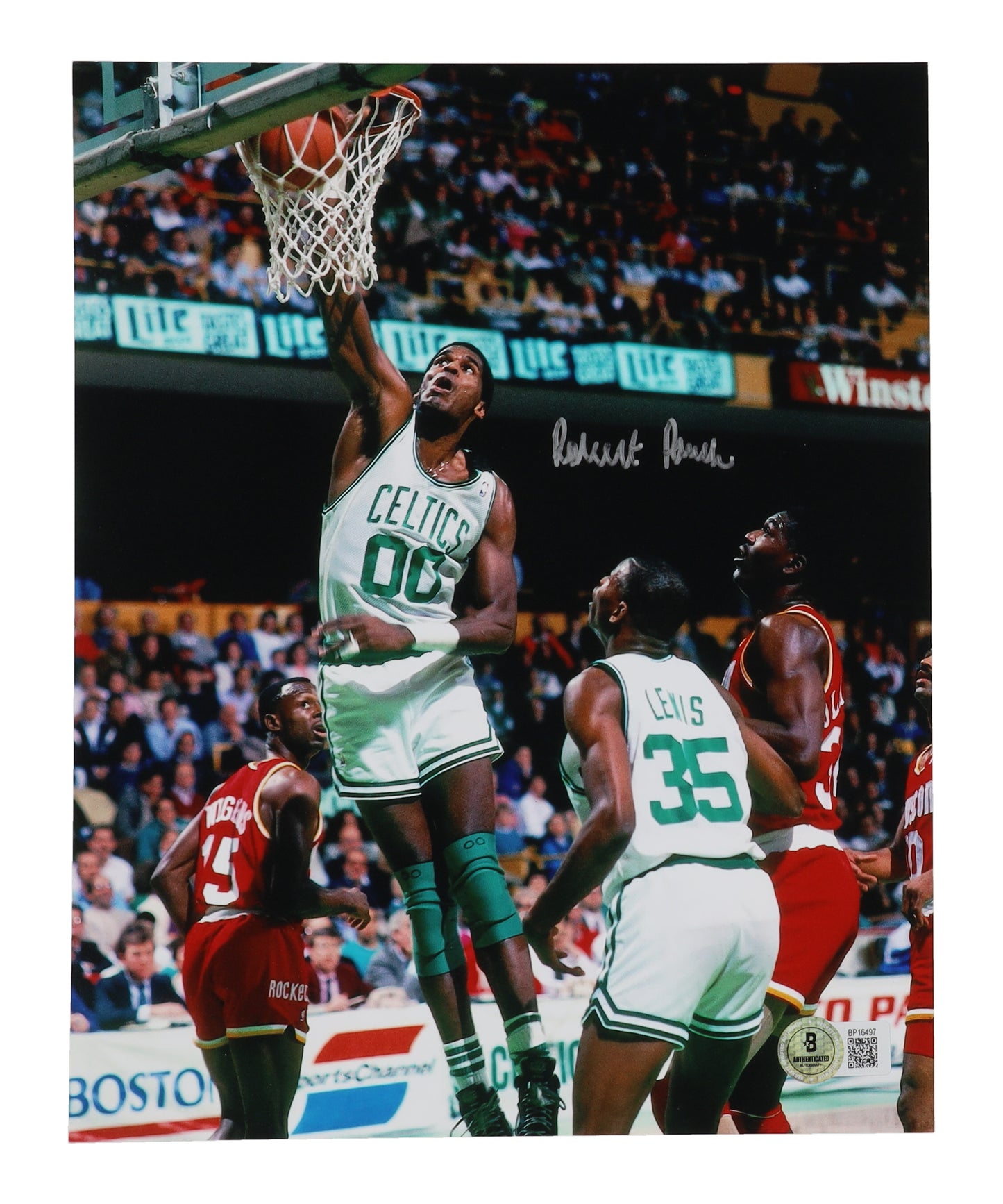 Robert Parish signed Boston Celtics Photo — Beckett authenticated