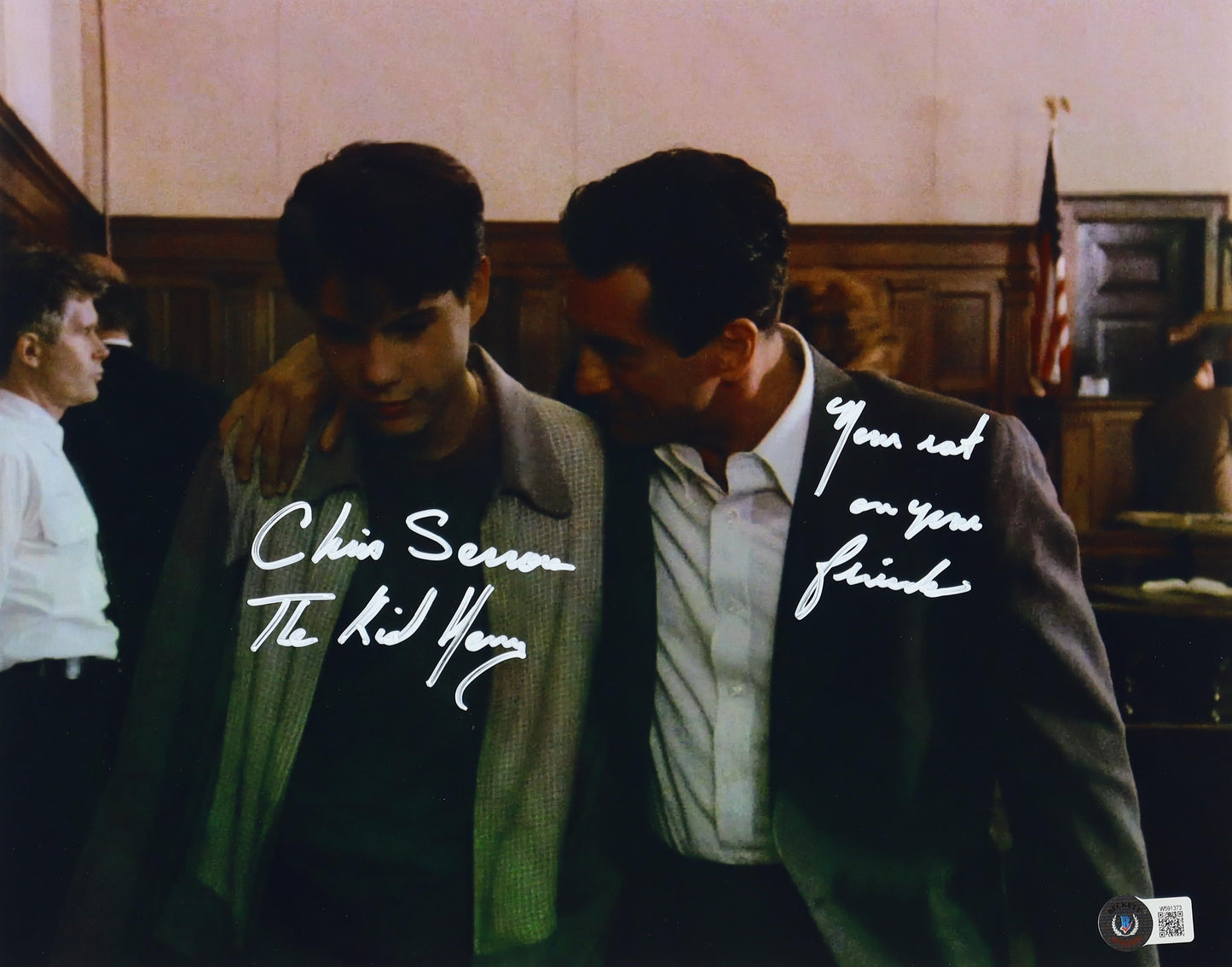 Goodfellas Christopher Serrone Signed 11x14 Photo Inscribed "The Kid Henry" & "Never Rat On Your Friends" (Beckett Witnessed)