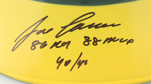 Jose Canseco Signed Athletics Full-Size Replica Batting Helmet Inscribed "86 ROY", "86 MVP" & "40/40" (Beckett Witnessed)