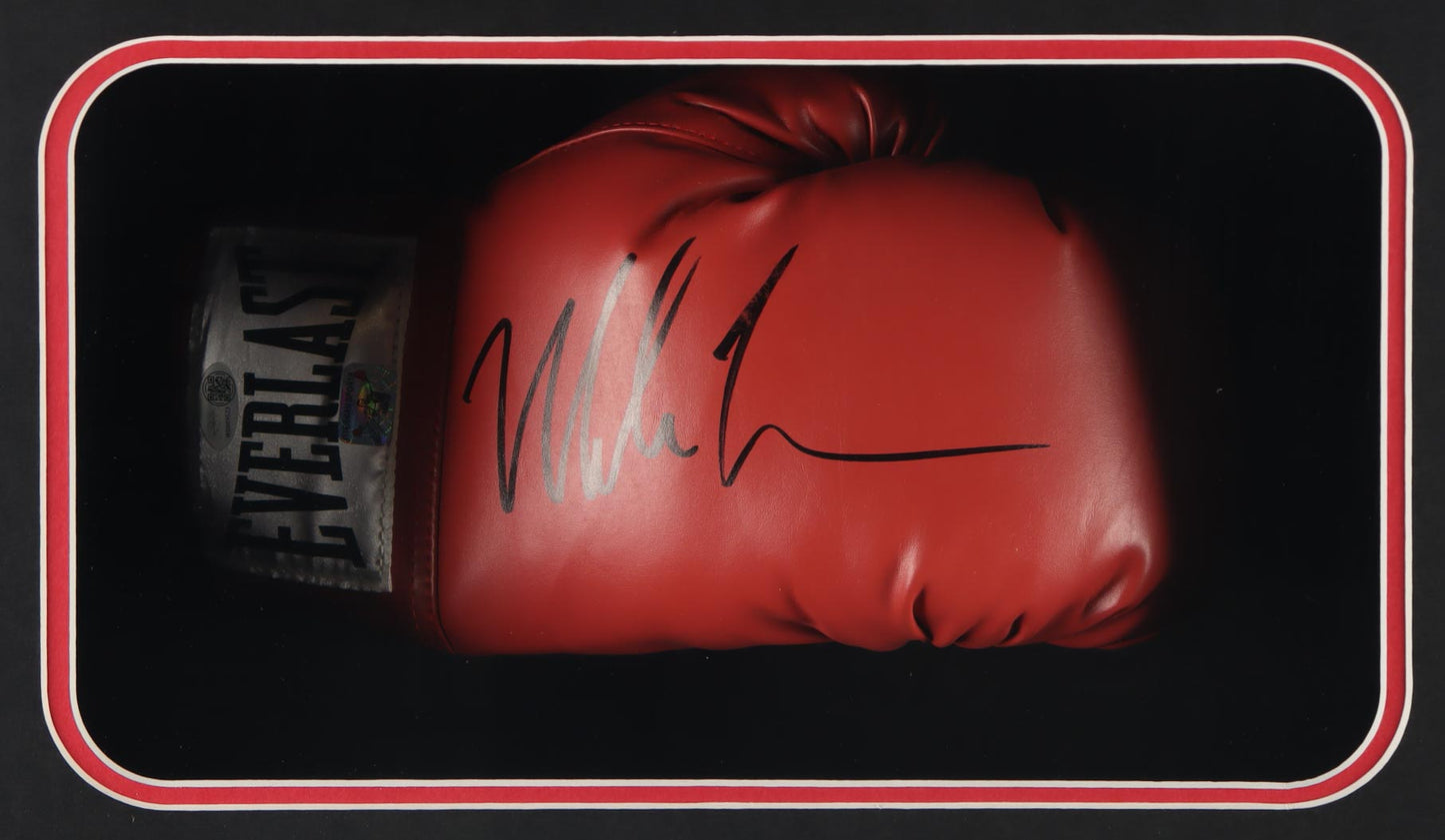 Mike Tyson Signed Boxing Glove Shadowbox Display (JSA & Tyson Witnessed)