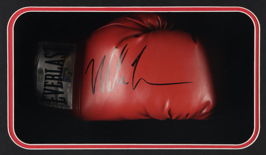 Mike Tyson Signed Boxing Glove Shadowbox Display (JSA & Tyson Witnessed)