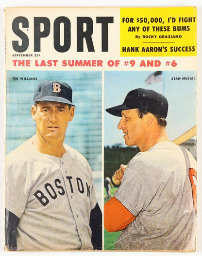 1952 Stan Musial & Ted Williams "Sport" Vintage Baseball Magazine