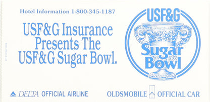 1994 Sugar Bowl Original Game Ticket - Florida Gators 1st 11 win season and 1st Sugar Bowl Win - Steve Spurrier
