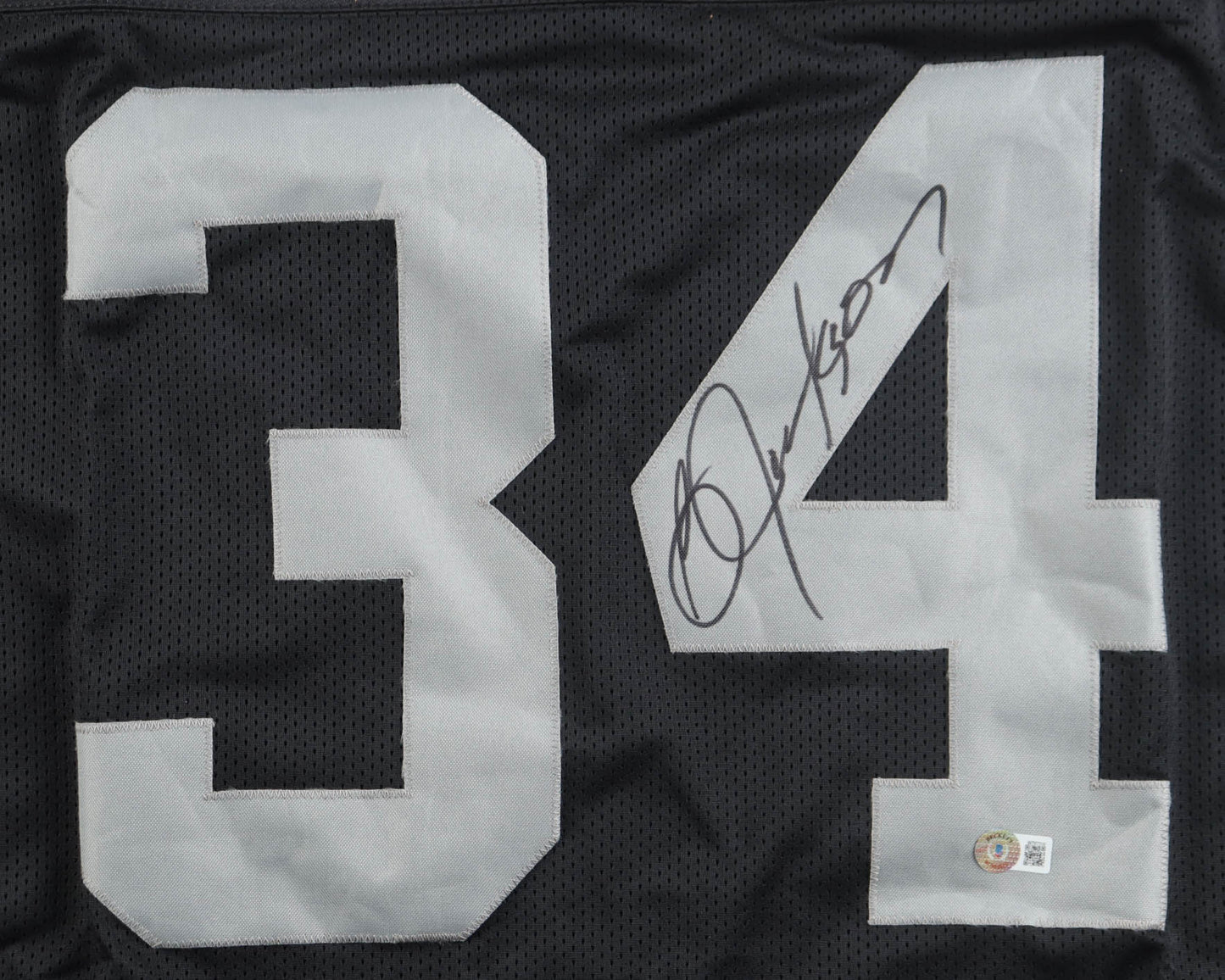 Bo Jackson signed Raiders Jersey — Beckett authenticated — view 2