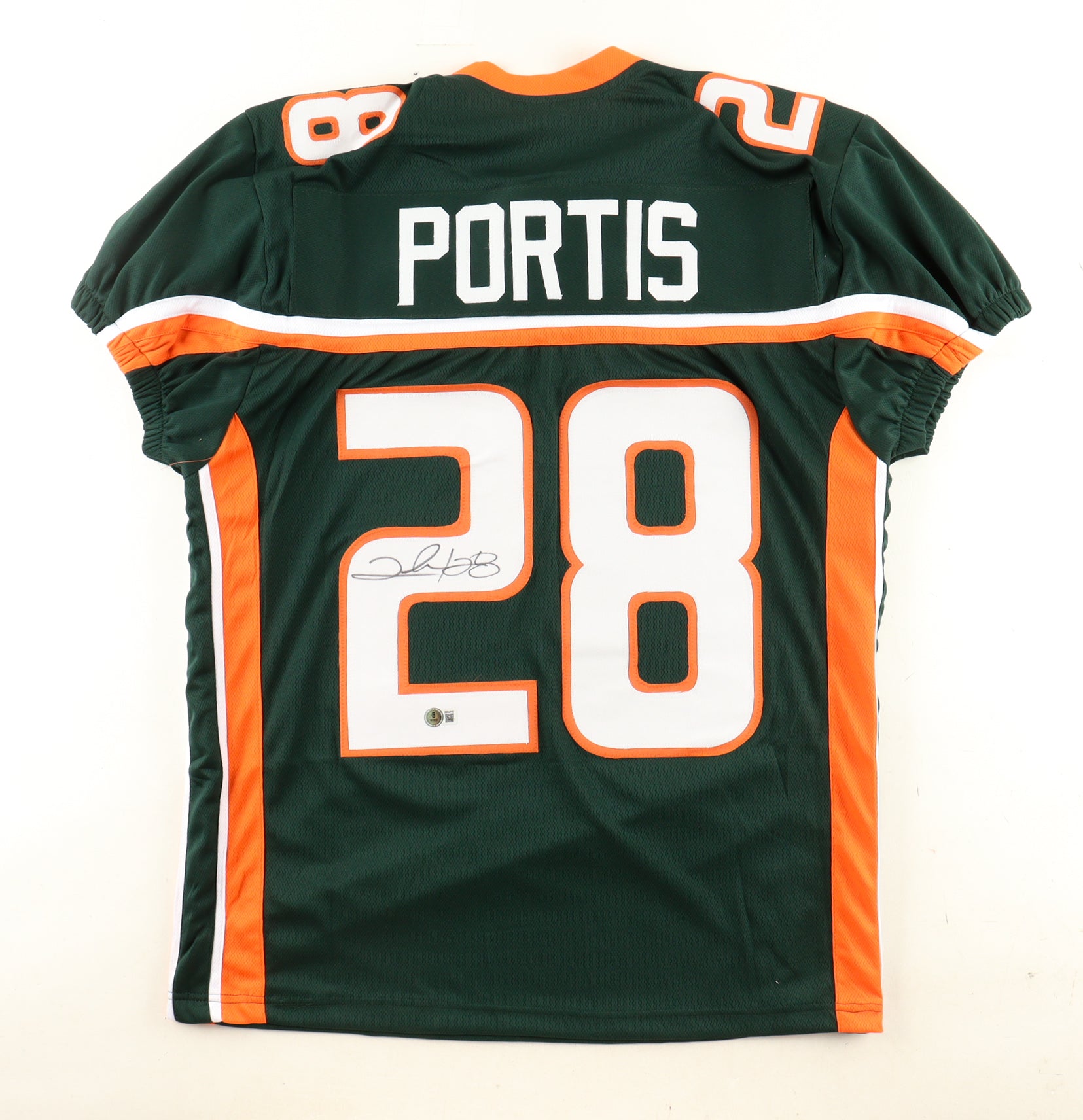 Clinton Portis signed Miami Hurricanes Jersey — Beckett authenticated