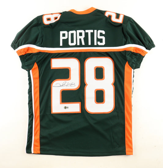 Clinton Portis Signed Miami Hurricanes Jersey (Beckett Witnessed)