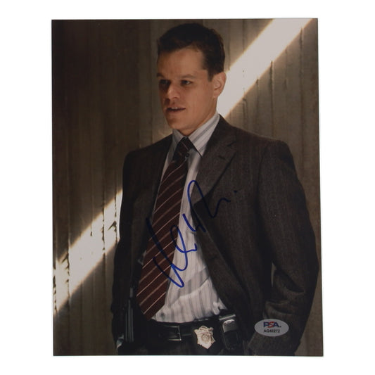 Matt Damon Signed 8x10 The Departed Photo PSA/DNA