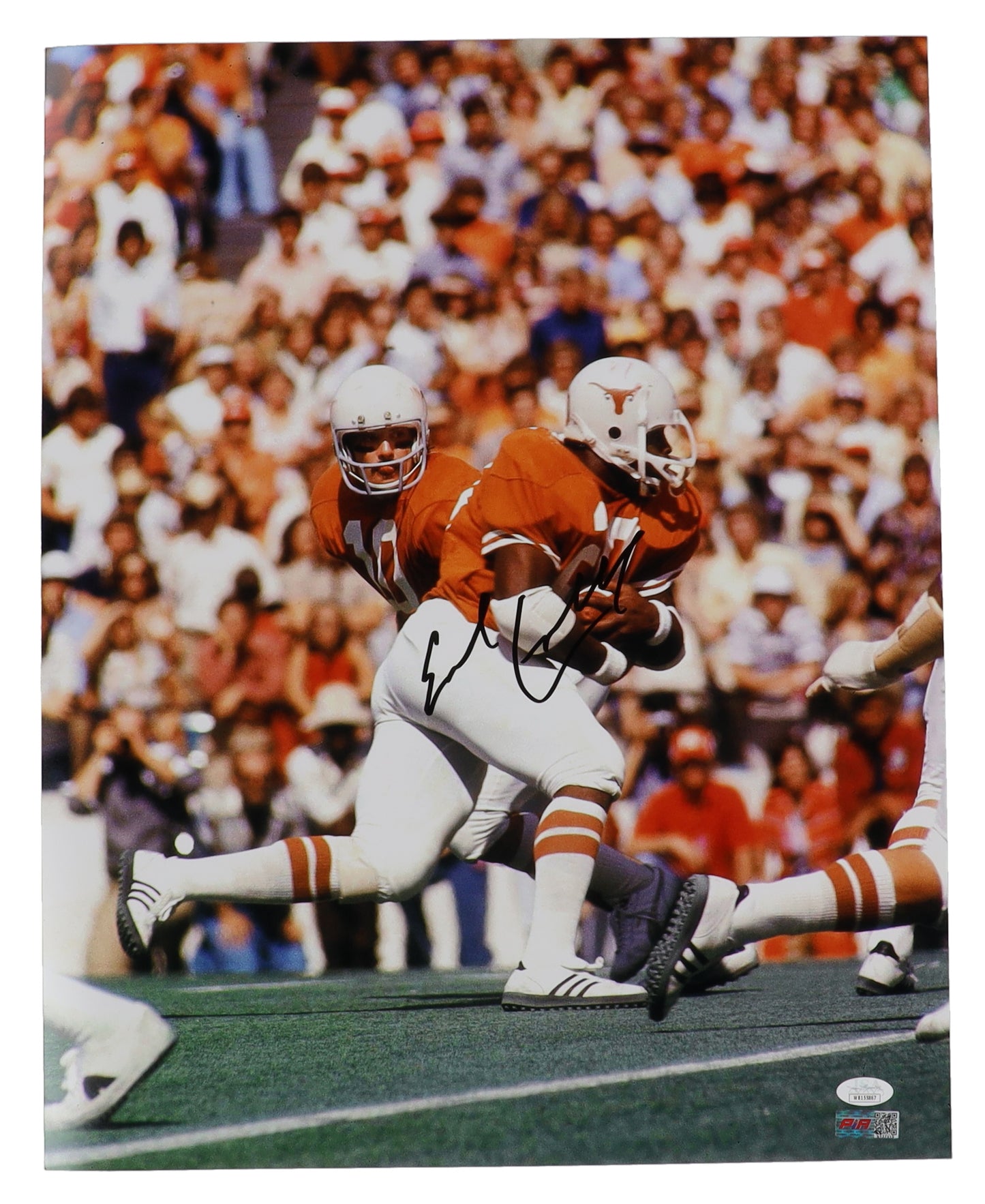 Earl Campbell signed Texas Longhorns Photo — JSA authenticated