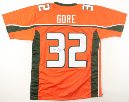 Frank Gore Signed Miami Hurricanes Jersey (JSA)
