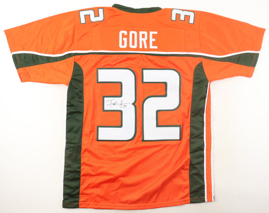 Frank Gore Signed Miami Hurricanes Jersey (JSA)