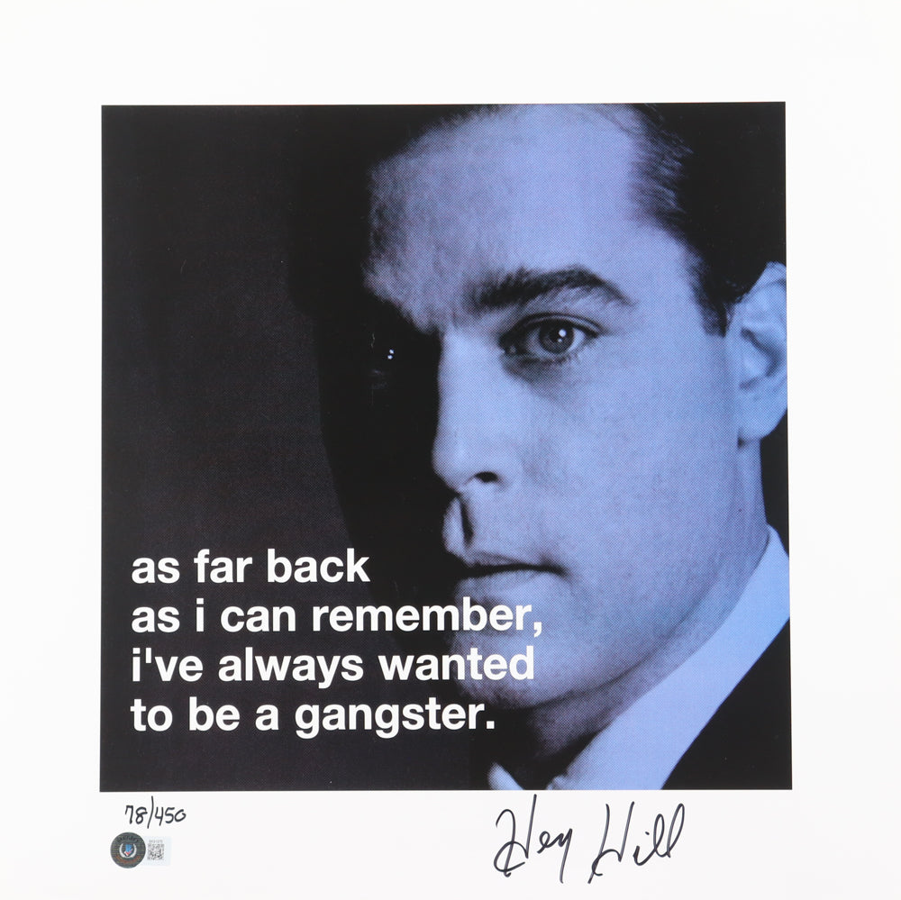 Henry Hill signed LE "Goodfellas" Framed Print Limited Edition #78/450 — Beckett authenticated