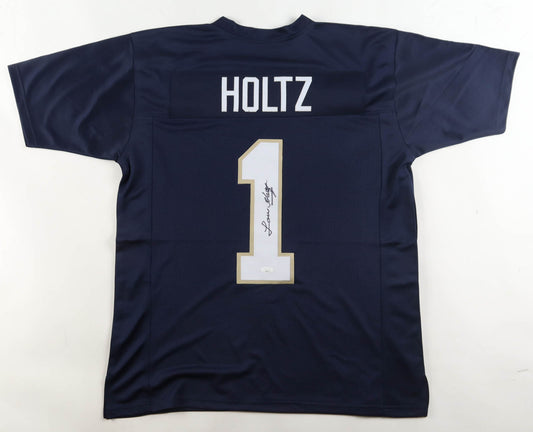 Lou Holtz Signed Notre Dame Jersey (JSA)