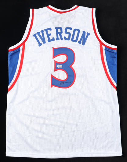 Allen Iverson Signed Jersey (Beckett Witnessed)