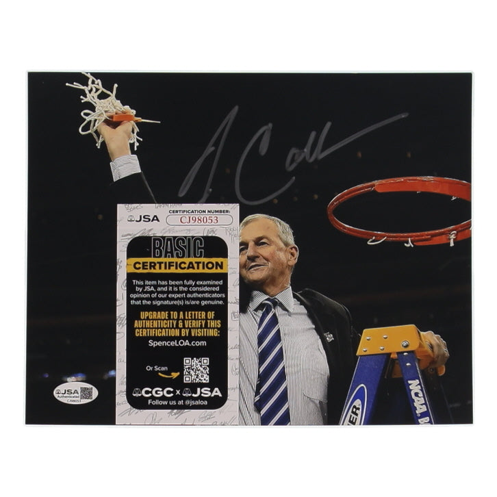 Jim Calhoun signed UConn Huskies Basketball Photo — JSA authenticated — view 2