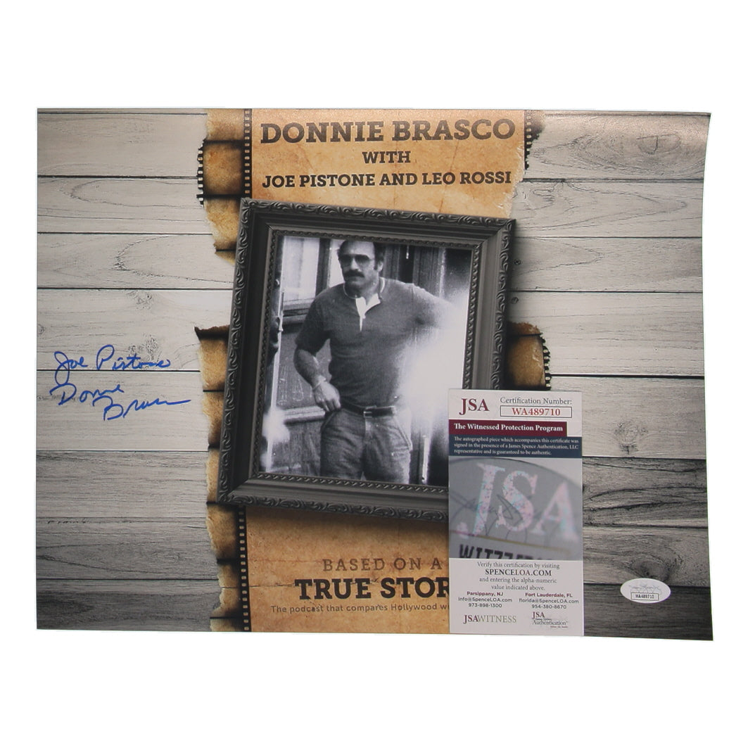 Joe Pistone signed "Donnie Brasco" Photo — JSA authenticated — view 2