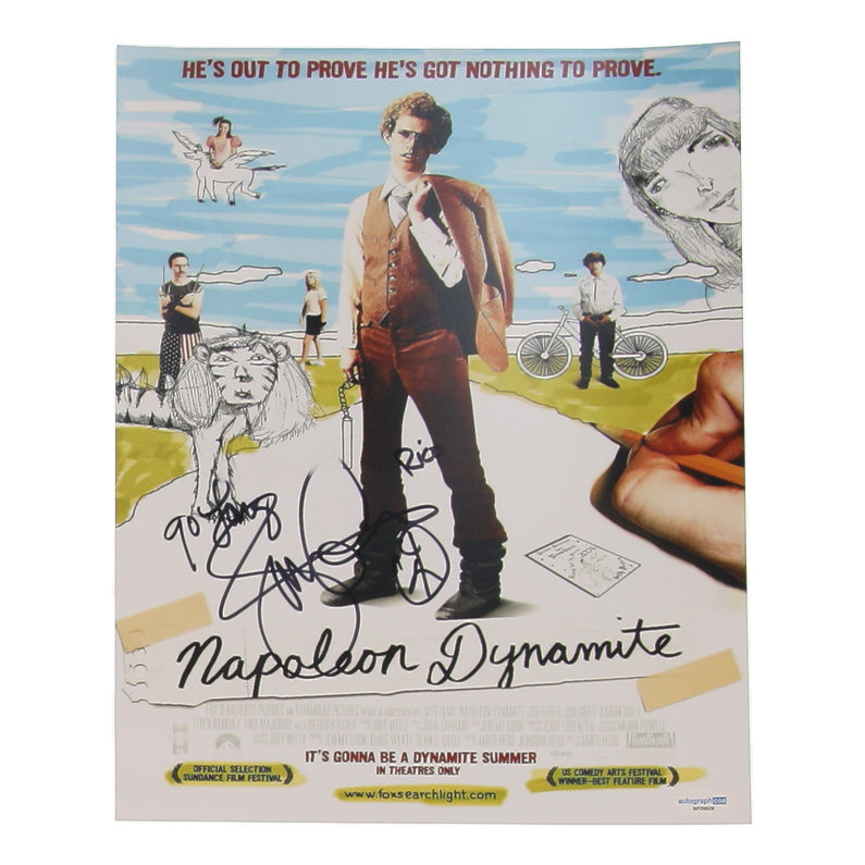 Jon Gries signed "Napoleon Dynamite" Poster & "Go Long!"