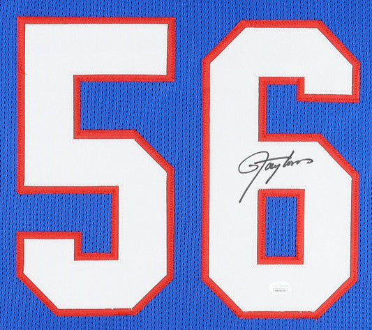 Lawrence Taylor "LT" Signed Custom Framed Jersey Display (JSA Witnessed)