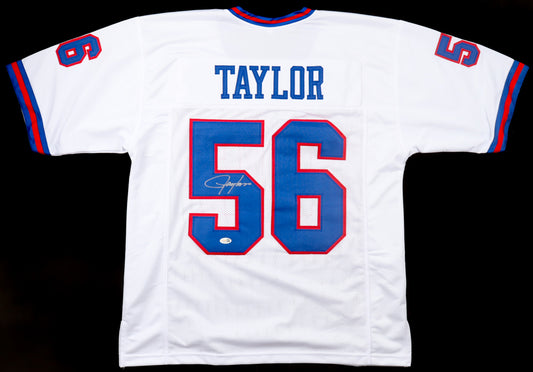 Lawrence Taylor signed New York Giants Away Jersey — JSA authenticated