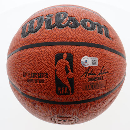 Magic Johnson signed NBA Basketball — Beckett authenticated — view 2