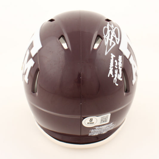 Johnny Manziel Signed Texas A&M Aggies Speed Mini Helmet Inscribed "Johnny F**king Football" (Beckett Witnessed)