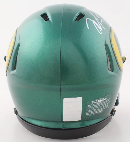 Marcus Mariota signed Oregon Ducks Speed Mini Helmet — view 2