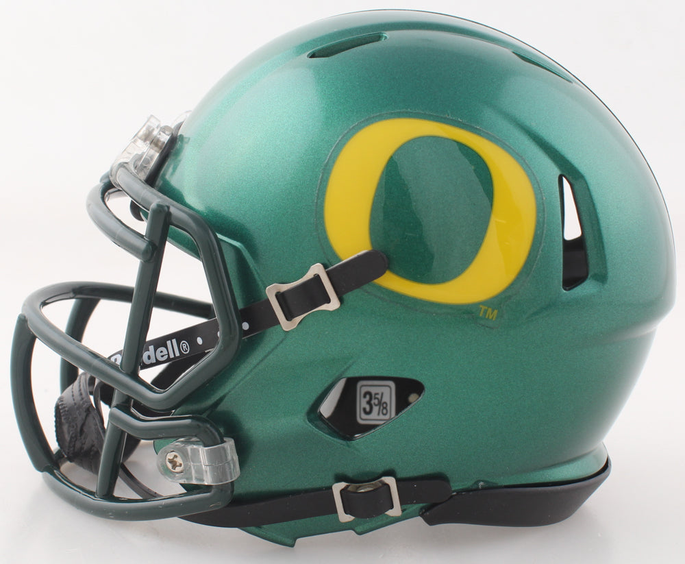 Marcus Mariota signed Oregon Ducks Speed Mini Helmet — view 3