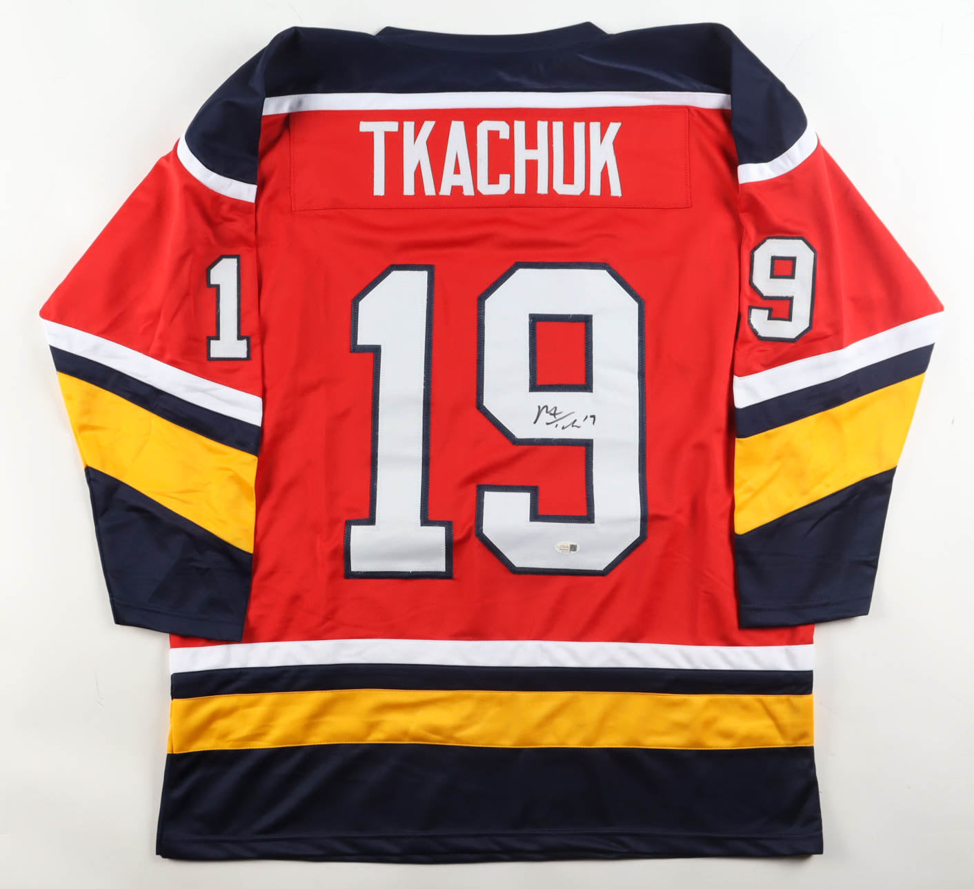 Matthew Tkachuk signed Florida Panthers Jersey — JSA authenticated