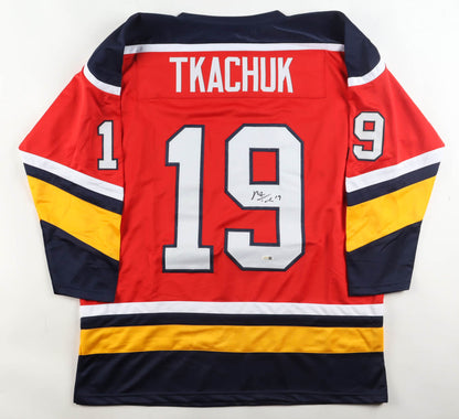 Matthew Tkachuk signed Florida Panthers Jersey — JSA authenticated
