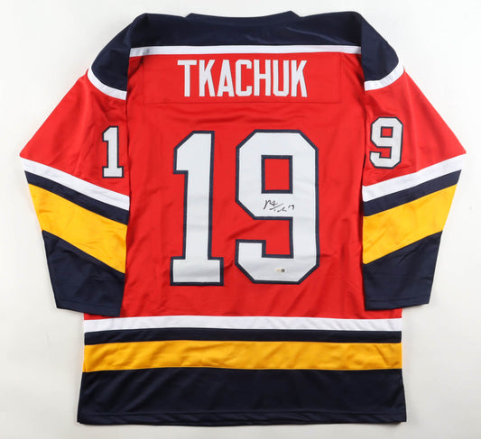 Matthew Tkachuk signed Florida Panthers Jersey — JSA authenticated