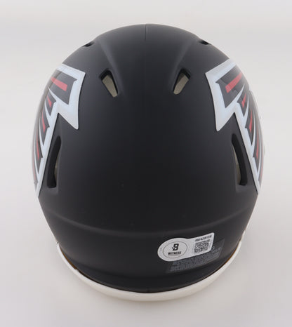 Michael Vick signed Falcons Speed Mini Helmet — Beckett authenticated — view 2