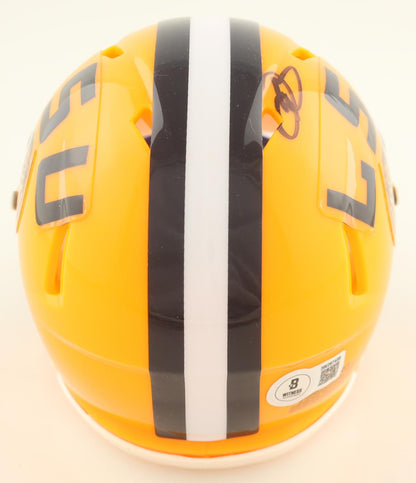 Odell Beckham Jr. signed LSU Tigers Speed Mini Helmet — Beckett authenticated — view 2