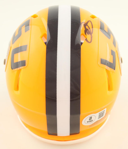 Odell Beckham Jr. signed LSU Tigers Speed Mini Helmet — Beckett authenticated — view 2