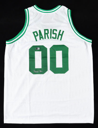 Robert Parish Signed Celtics Away Jersey (Beckett Witnessed)