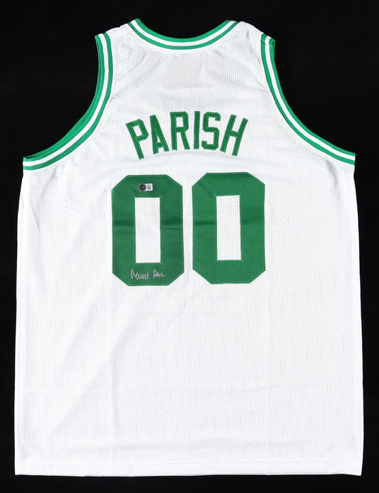 Robert Parish Signed Celtics Away Jersey (Beckett Witnessed)