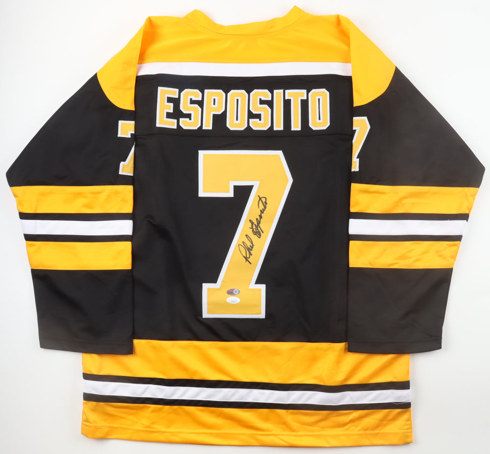 Phil Esposito signed Boston Bruins Jersey — JSA authenticated
