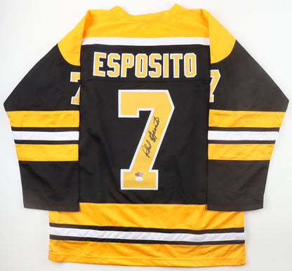 Phil Esposito signed Boston Bruins Jersey — JSA authenticated