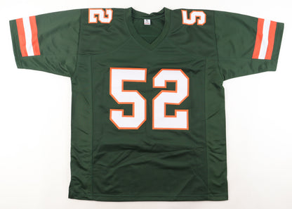 Ray Lewis Signed Miami Hurricanes Jersey (Beckett)