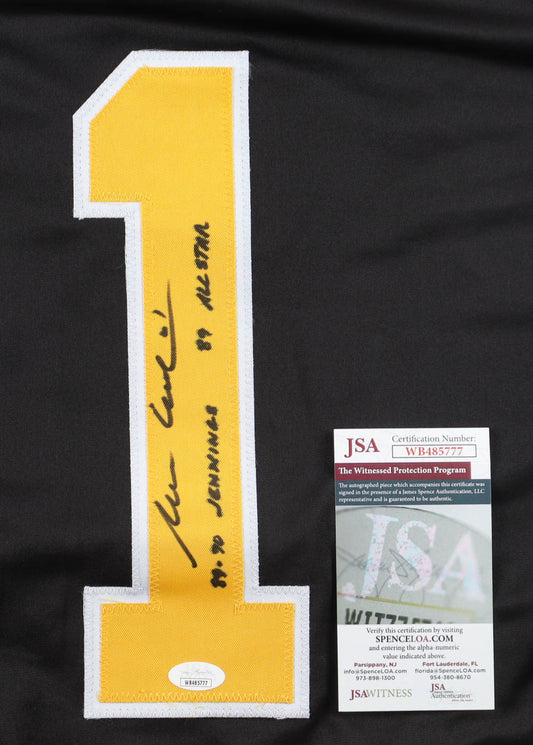 Reggie Lemelin Signed Boston Bruins Jersey Inscribed "89-90 Jennings" & "89 All Star" (JSA Witnessed)