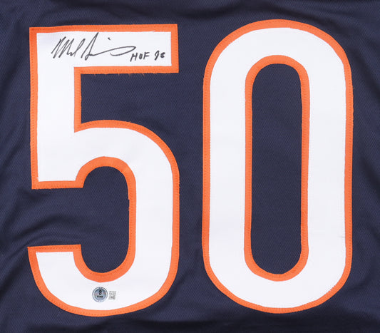 Mike Singletary Signed Chicago Bears Jersey Inscribed "HOF 98" (Beckett Witnessed)