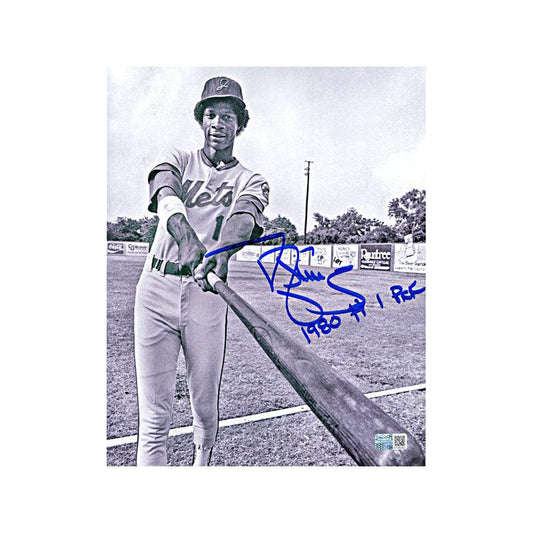 Darryl Strawberry Signed Mets 8x10 Photo Inscribed "1980 #1 Pick" (SteinerCX)