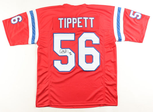 Andre Tippett Signed Jersey Inscribed "HOF 08" (JSA Witnessed)