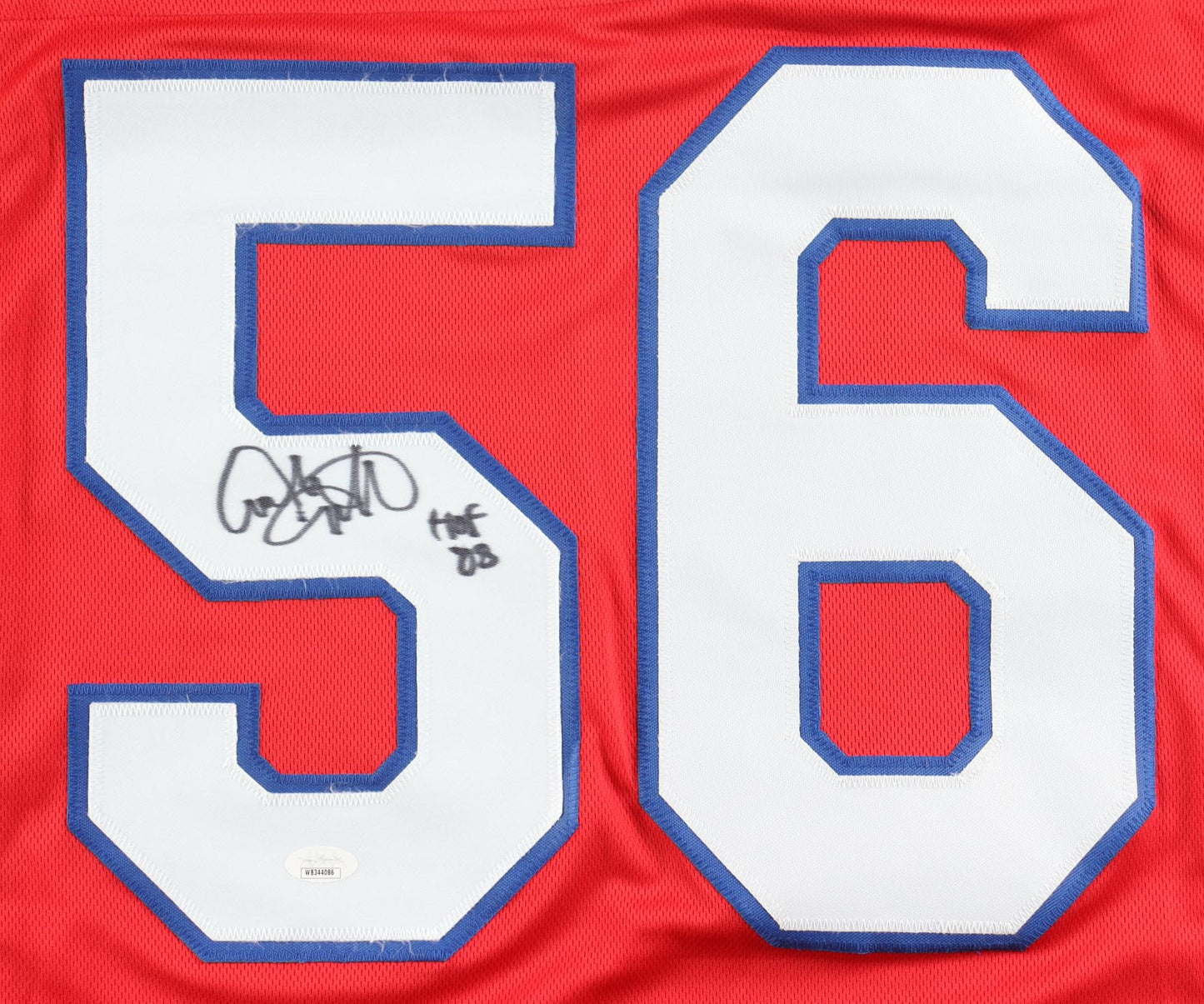 Andre Tippett Signed Jersey Inscribed "HOF 08" (JSA Witnessed)